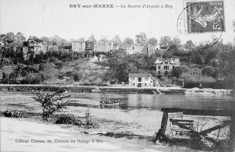 Vue du coteau de Bry-sur-Marne depuis le quai du Perreux.