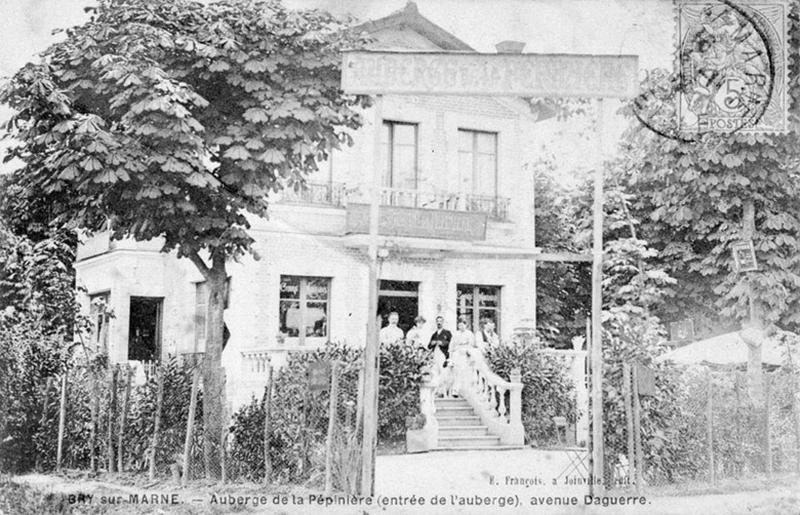 Vue de l'auberge de la Pépinière.