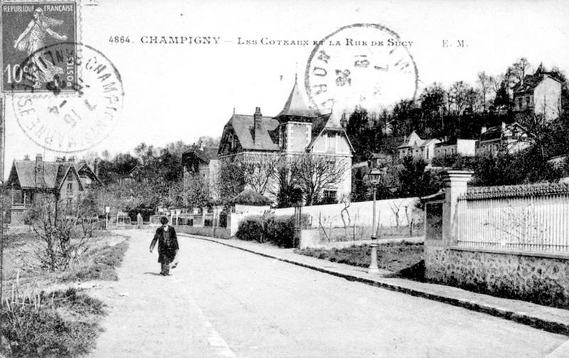 Vue des coteaux et de la rue de Sucy, aujourd'hui de Musselburgh.
