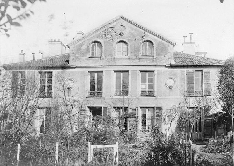 Façade sur jardin d'une maison, 88 Grande-Rue, aujourd'hui disparue (qui aurait abritée Josephine de Beauharnais).