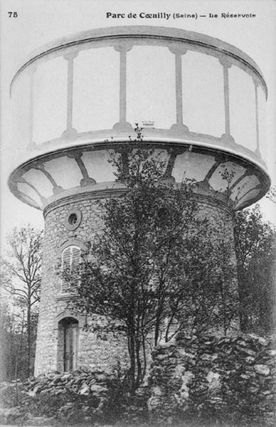 Le réservoir du parc de Coeuilly.