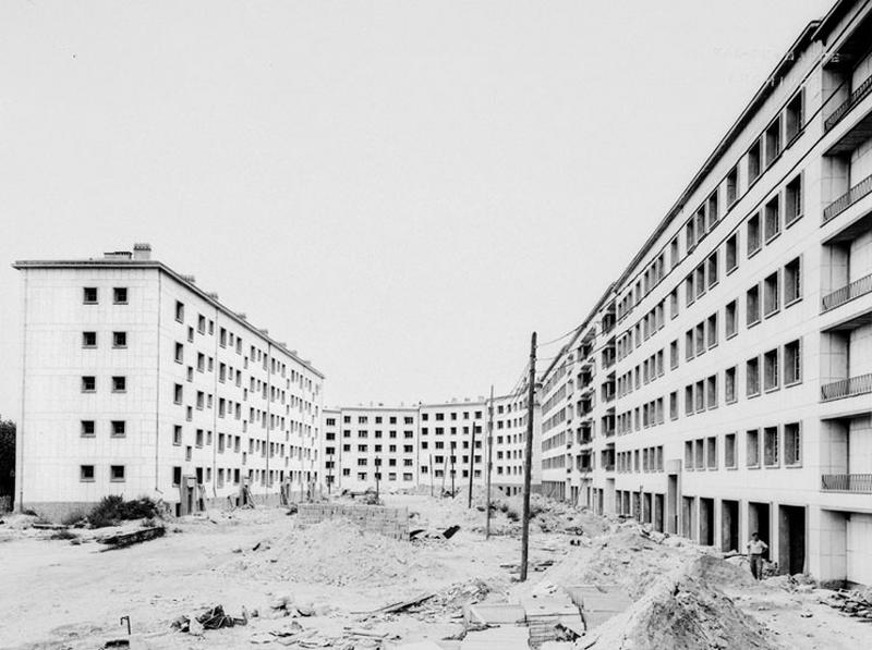 Cité Blanche en construction.