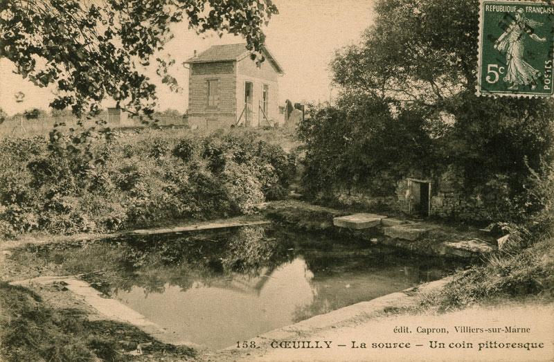 Coeuilly, la source, un coin pittoresque (l'abreuvoir).