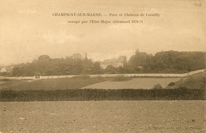 Château de Coeuilly ; parc