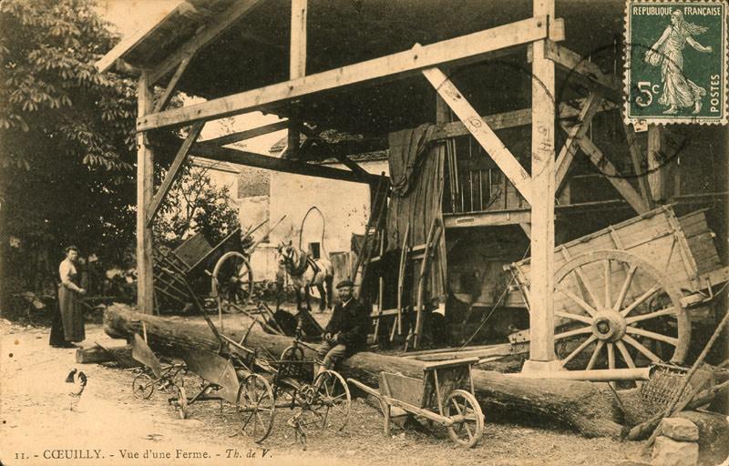Coeuilly, vue d'une ferme