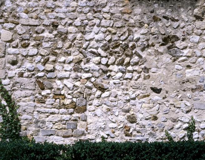 Détail de la maise en oeuvre du mur pignon du bras sud du transept.