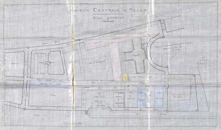 Plan général de la maison centrale.