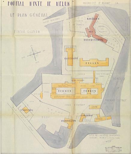 Plan d'ensemble de l'établissement.