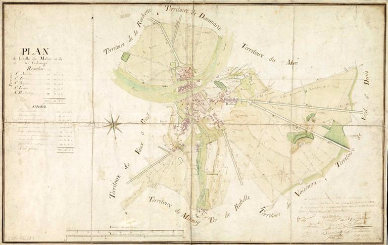 Plan d'intendance, 1787.