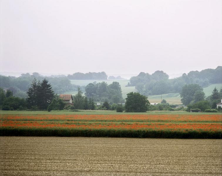 vue des champs du quartier de Glatigny