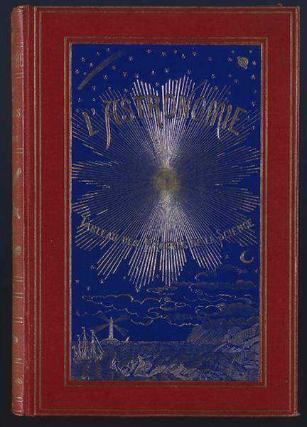 Couverture de l'ouvrage de Camille Flammarion : L'astronomie : tableau des progrès de la science.