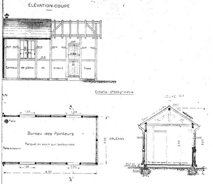 Gare de Juvisy-triage : agrandissement du bâtiment de la distribution nord : plan de situation, élévation et plan détaillé : document non signé, daté du 6 février 1918.