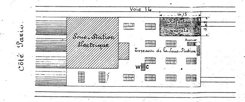 Gare de Juvisy-triage : bâtiment à usage de réfectoire pour les agents de la manutention : plan d'ensemble : document non signé, daté du 2 février 1912.