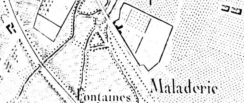 Carte des Chasses du Roi, extrait de la feuille n°9 (Sceaux) levée entre 1765 et 1768 : détail de Juvisy-sur-Orge.