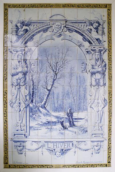 Revêtement mural sur le thème de l'Hiver