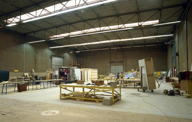 SFP (Société Française de Production), atelier de construction de décor.
