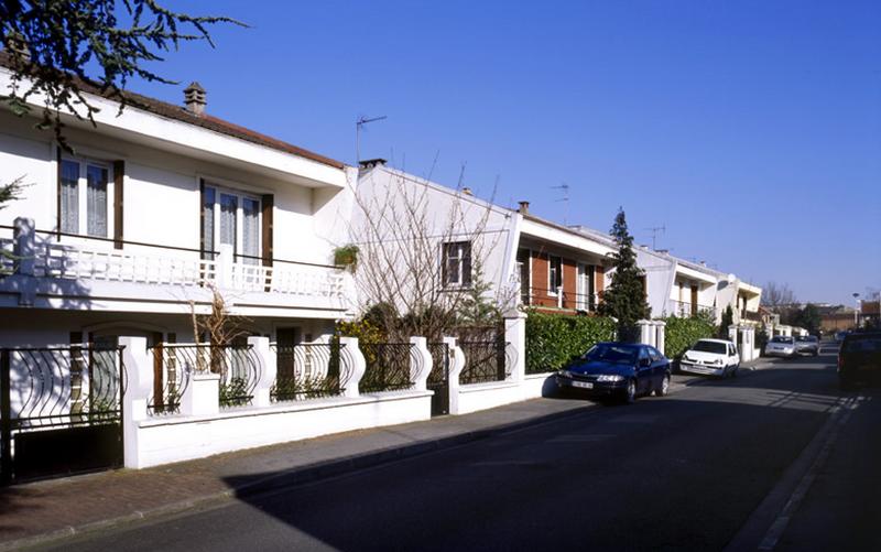 Vue d'ensemble des maisons.