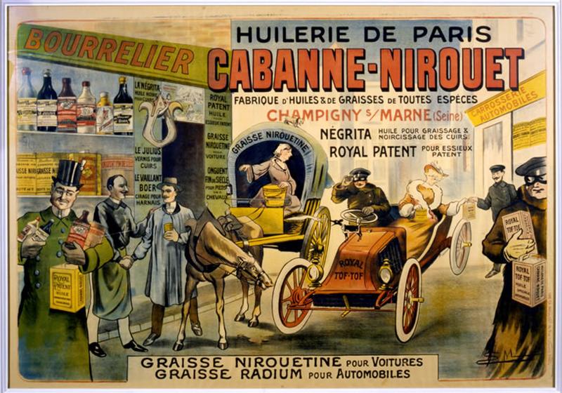 Affiche pour l'huilerie de Paris, Cabanne-Nirouet, installée à Champigny.