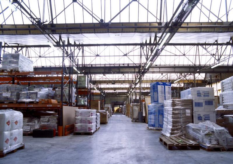 Vue intérieure de l'atelier, construit en 1955.