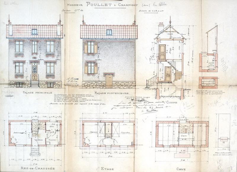 Demande d'autorisation de construire d'une maison pour le compte de Mr Poullet.