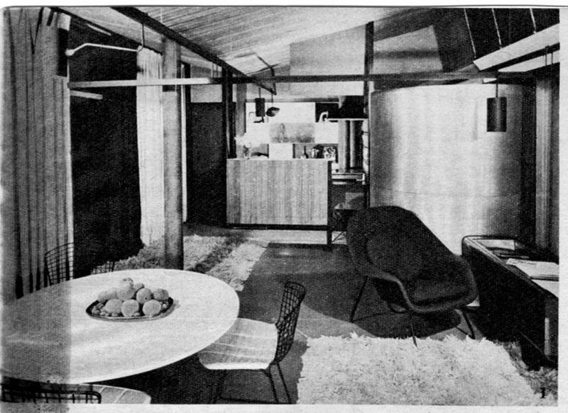 Vue intérieure du salon.