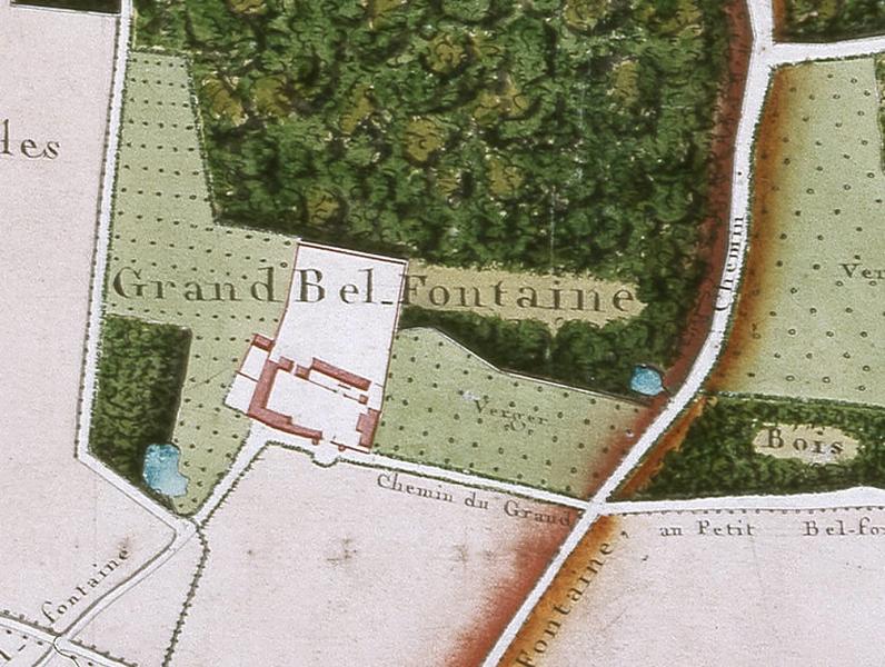 détail du plan de la seigneurie d'Andrésy