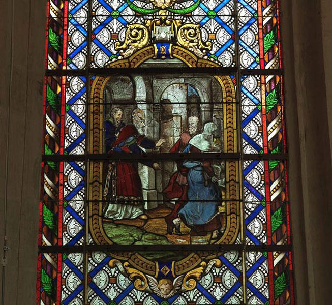 détail : Anne et Joachim chassés du Temple (baie 5)