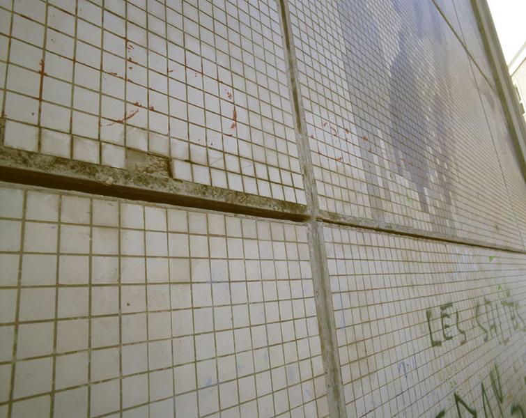 détail des joints entre les éléments préfabriqués.
