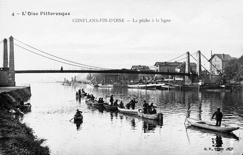 le pont suspendu (détruit)