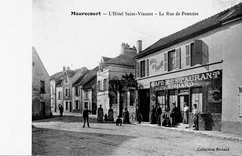 le début de la rue de Pontoise