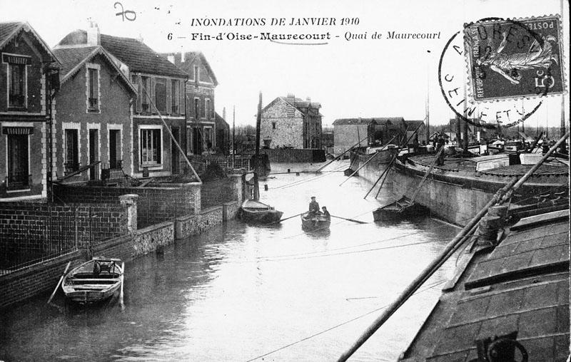 Fin d'Oise lors des inondations de 1910