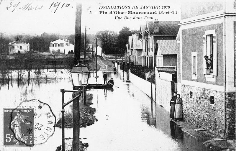 Fin d'Oise lors des inondations de 1910