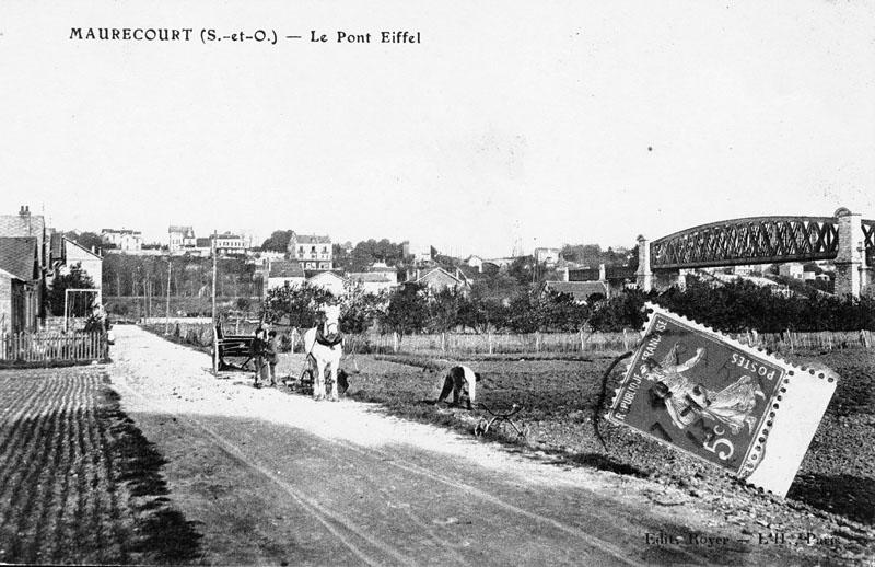 le quartier de Fin d'Oise et le pont Eiffel