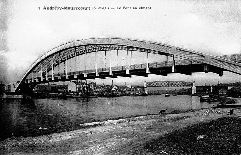 Le pont de Fin d'Oise qui a remplacé le pont suspendu
