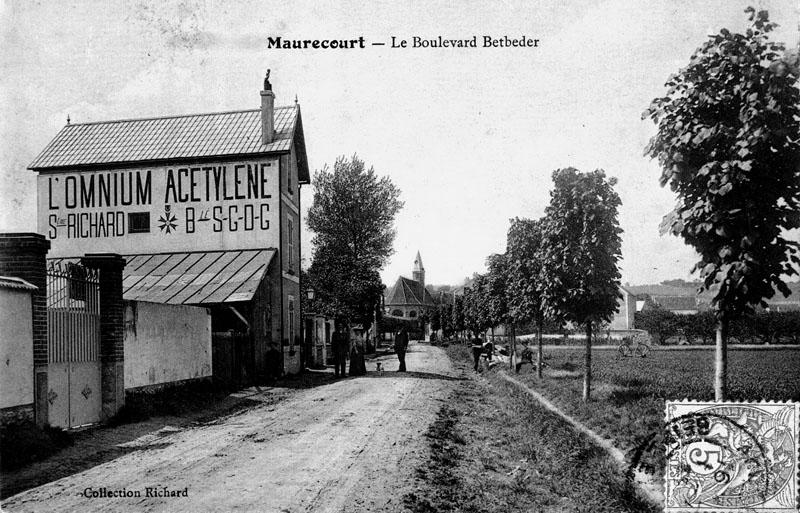 Ancienne usine d'acétylène dans l'actuelle rue Maurice-Berteaux