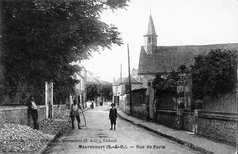 la rue de Paris avant la construction de la mairie