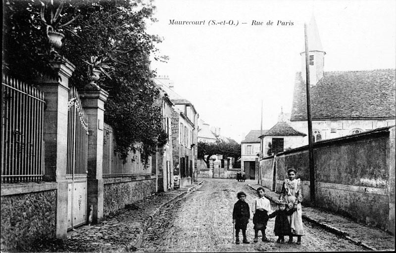 la rue de Paris avant la construction de la mairie