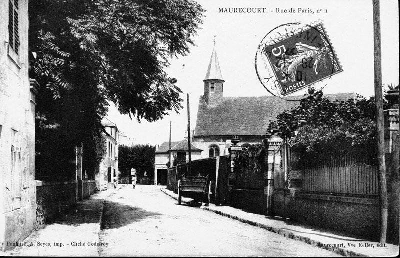 la rue de Paris avant la construction de la mairie