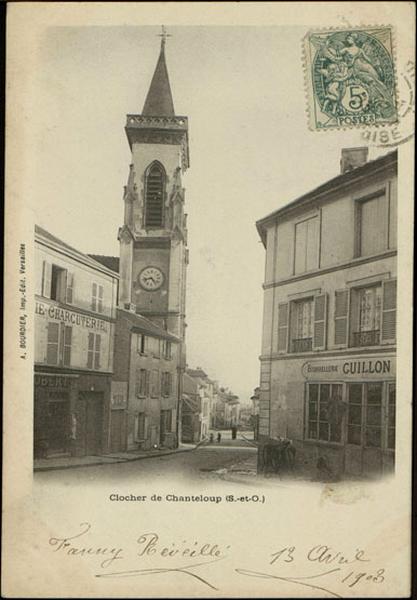 vue de la Grande rue et de l'église
