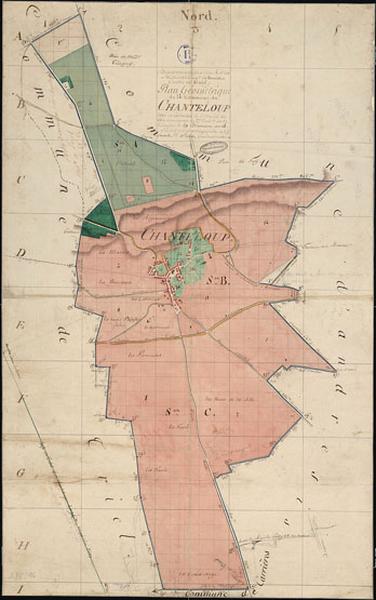 plan de Chanteloup en 1805 (29 brumaire an 14)