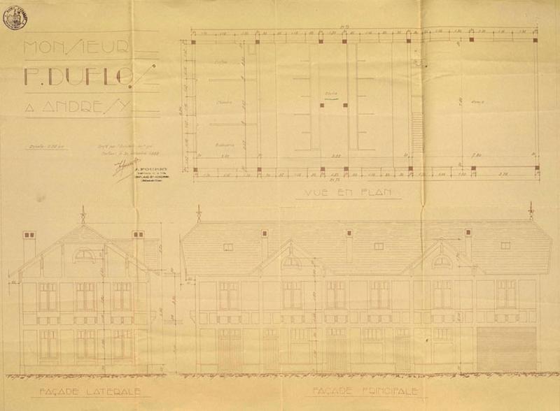 Projet de bâtiment agricole par Fouret pour Duflos