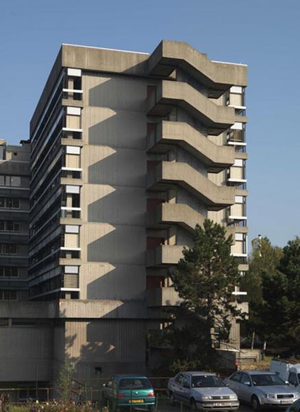 Vue latérale du nouveau bâtiment Georges-Brassens.