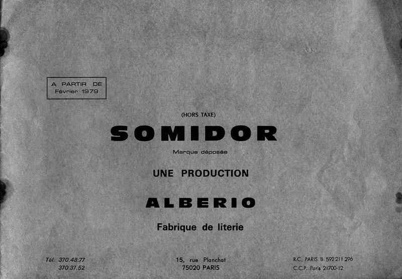 Catalogue de vente des matelas de la marque Somidor (document trouvé sur site).