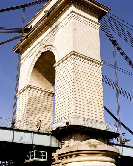 Vitry-sur-Seine, Alfortville. Pont de Port-à-l'Anglais. Détail d'une pile.