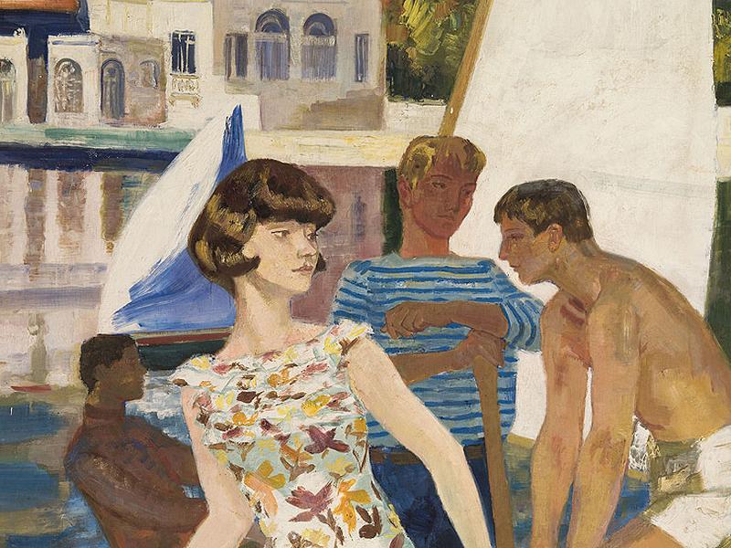 Détail du personnage féminin, 1955.