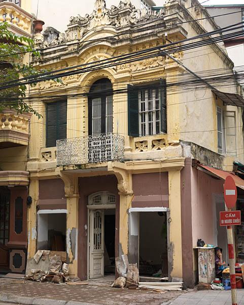 Vue d'ensemble d'une maison, début XXe siècle, rue Nha Chung.