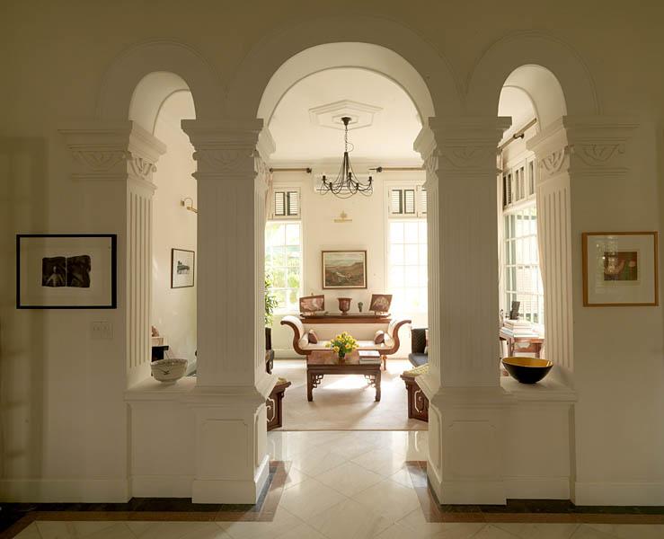 Villa, résidence de l'ambassadeur d'Australie, 66 rue Ly Thuong Kiet. Vue intérieure.