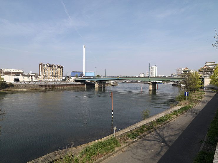 Ivry-sur-Seine, Alfortville. Pont d'Ivry (n°2). Vue d'ensemble.