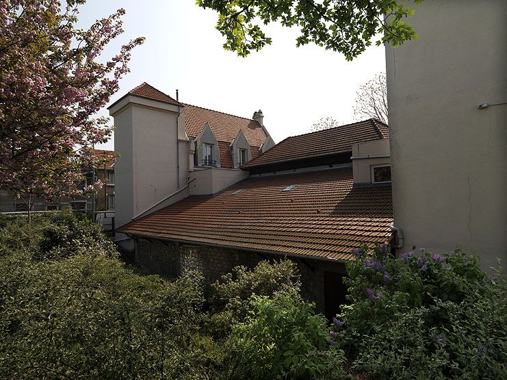 Vitry-sur-Seine, cité jardin du Moulin vert. Ensemble fondé par le chanoine Viollet dans les années 1930 et lié à la cité jardin du Moulin vert, limitrophe.