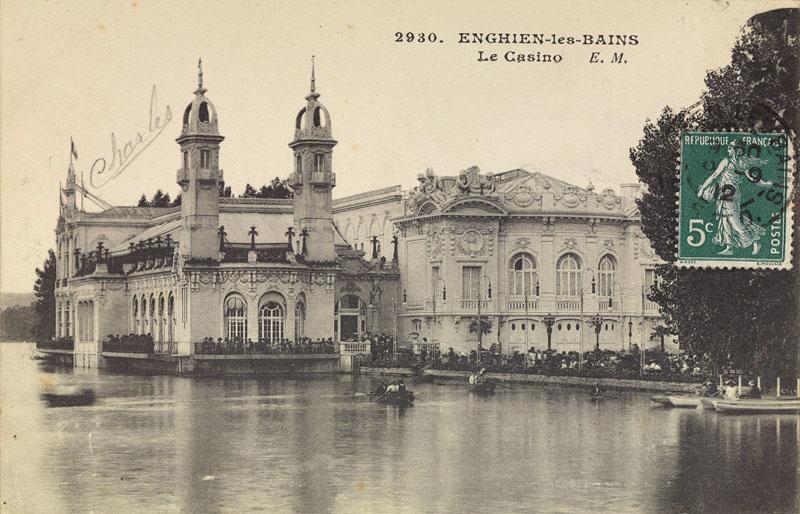 Nouveau casino de 1909. Vue d'ensemble depuis le lac.